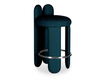 GLAZY - High wooden stool with footrest by ROYAL STRANGER - view 2